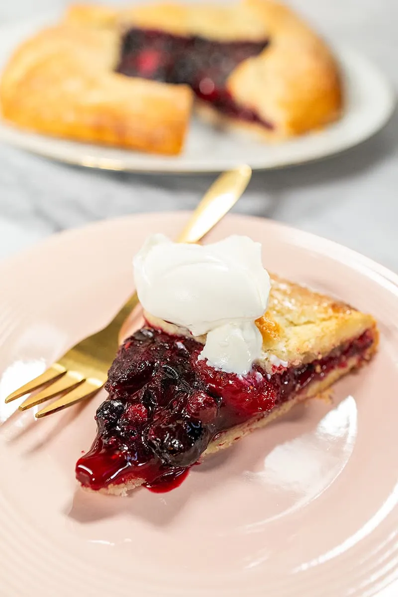 Galette aux fruits rouges