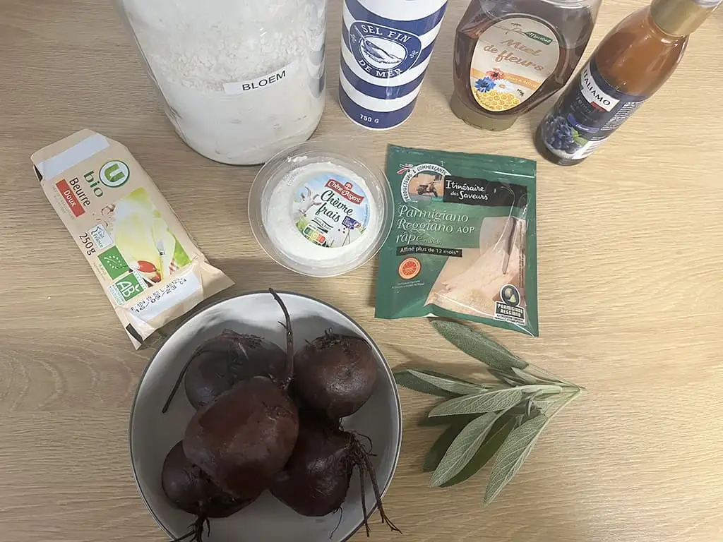 Galettes de betterave ingrédients