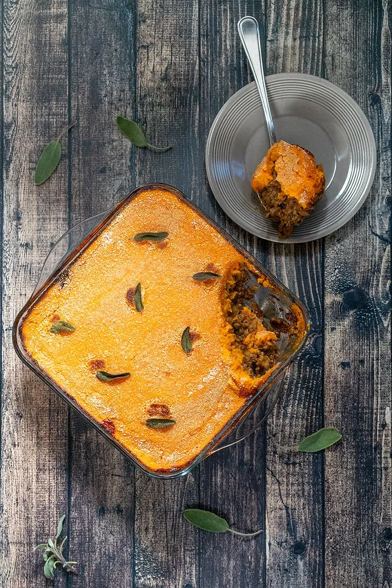 Gratin de haché et patate douce