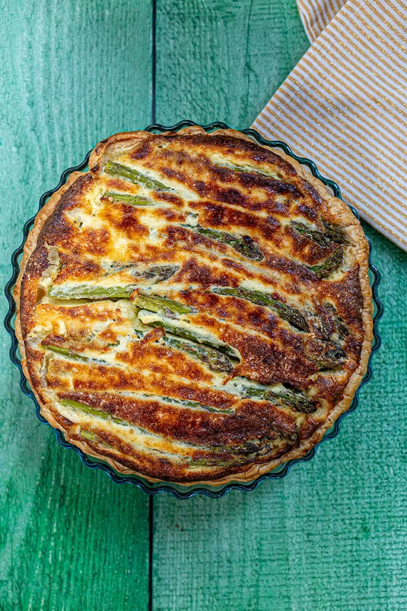 Quiche aux asperges vertes