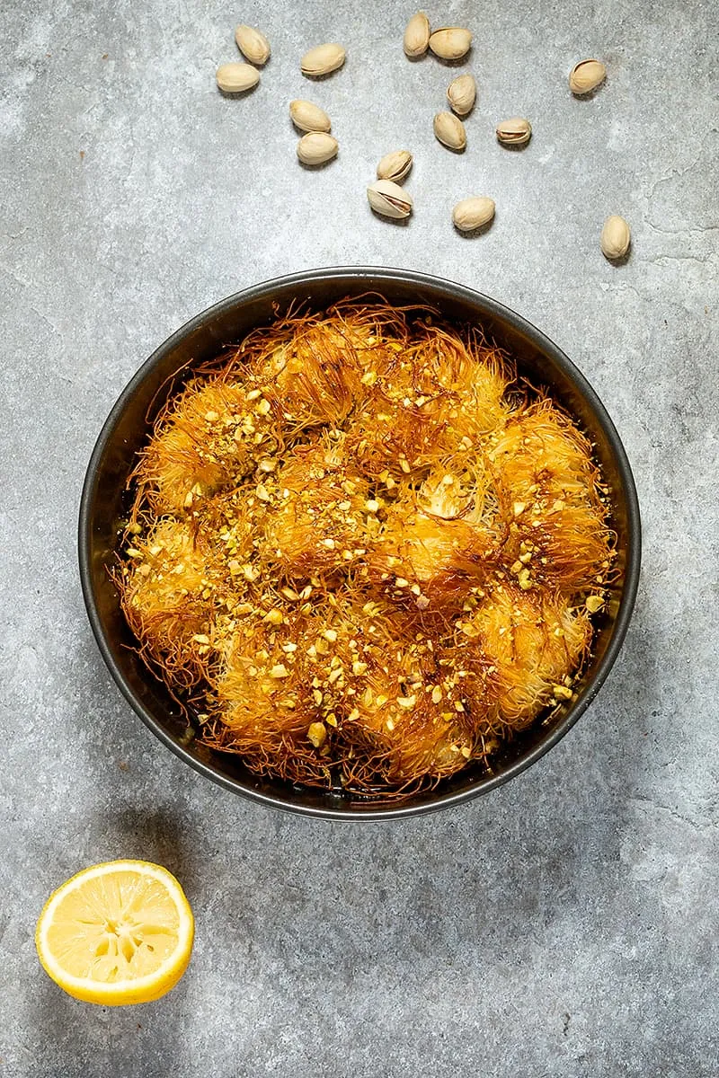 Roulés de künefe à la ricotta