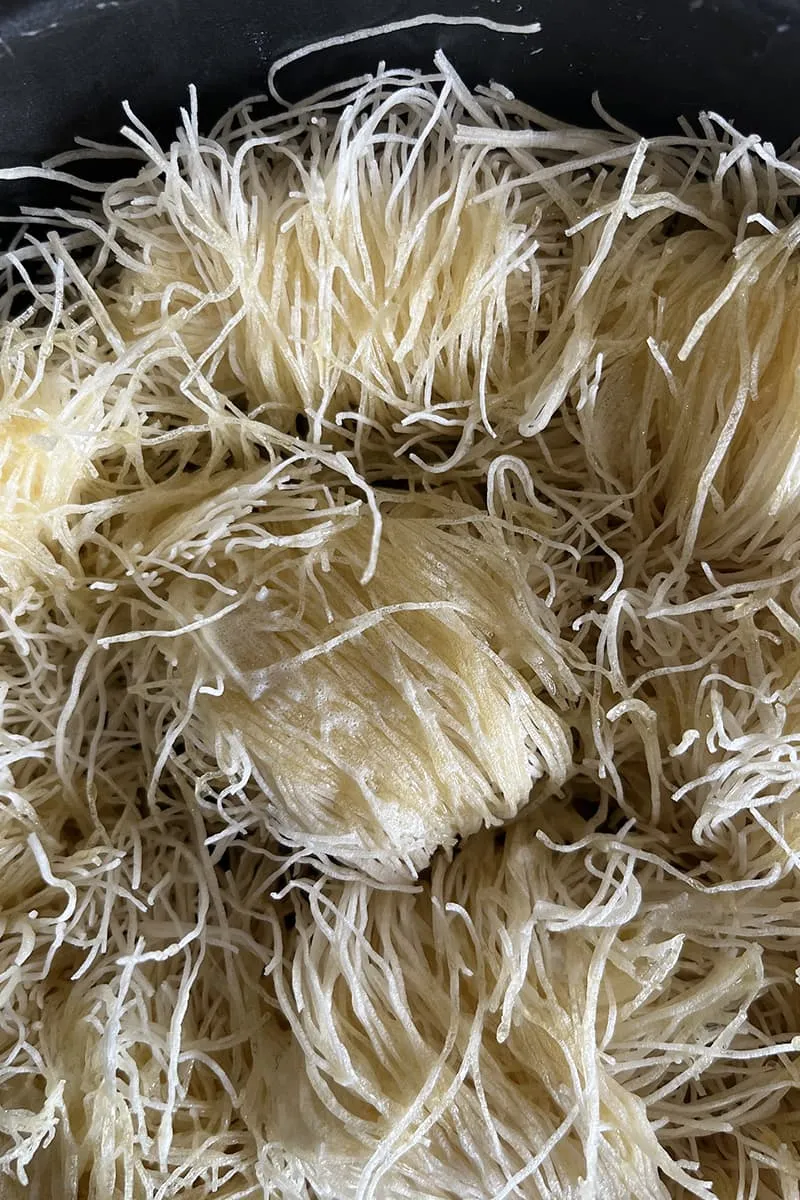 Roulés de künefe à la ricotta preparation - 2