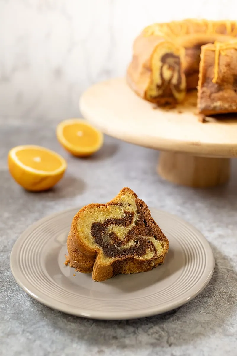 Gâteau Bundt chocolat-orange (facile)