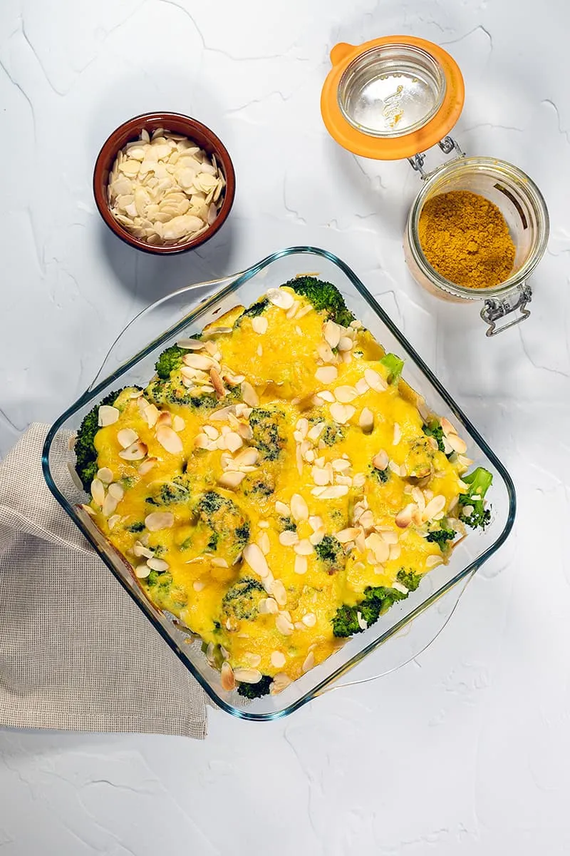 Gratin de brocolis maison avec sauce au fromage