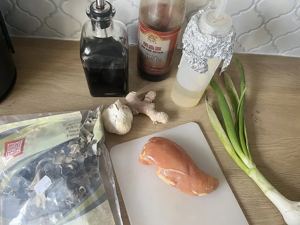 Gyoza au poulet ingrédients