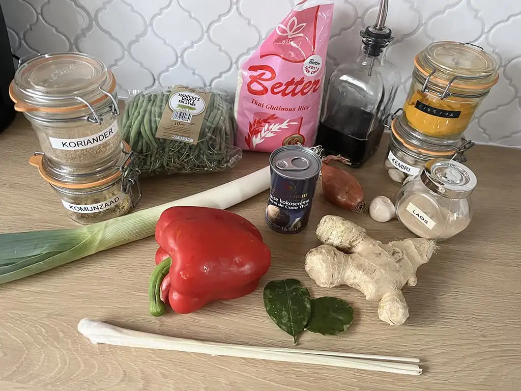 Lemper végétarien ingrédients