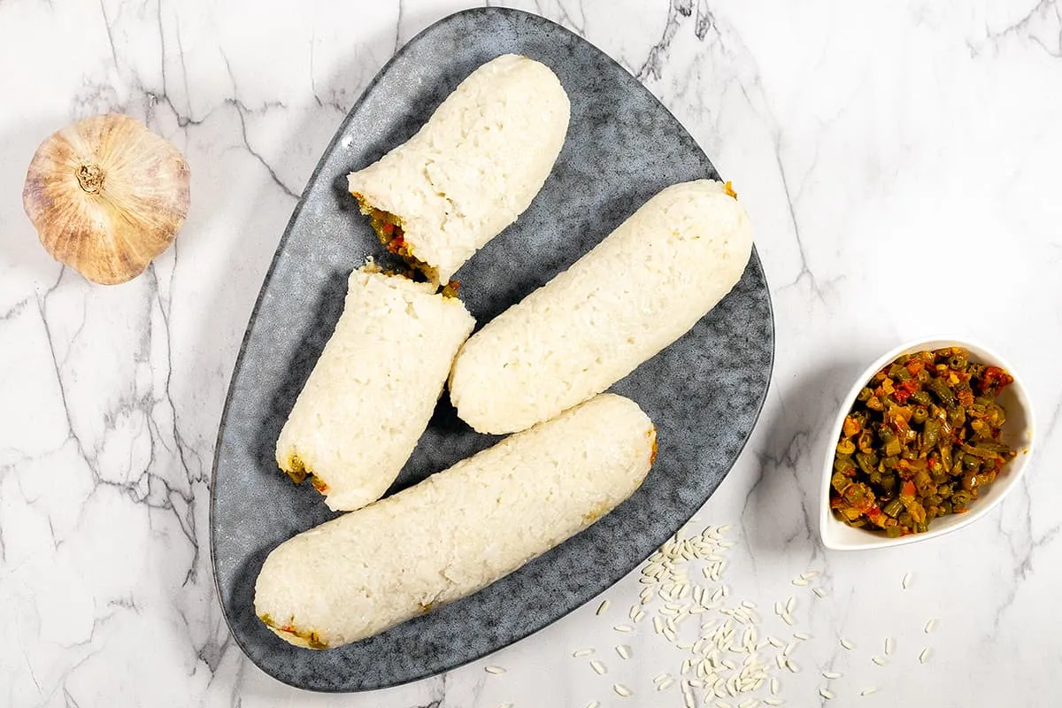 Lemper végétarien – rouleaux de riz aux légumes
