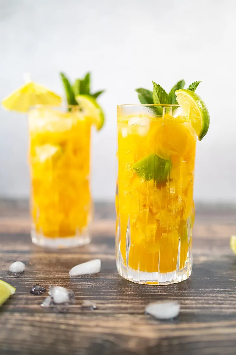 Mango mojito - cocktail d'été fraîche
