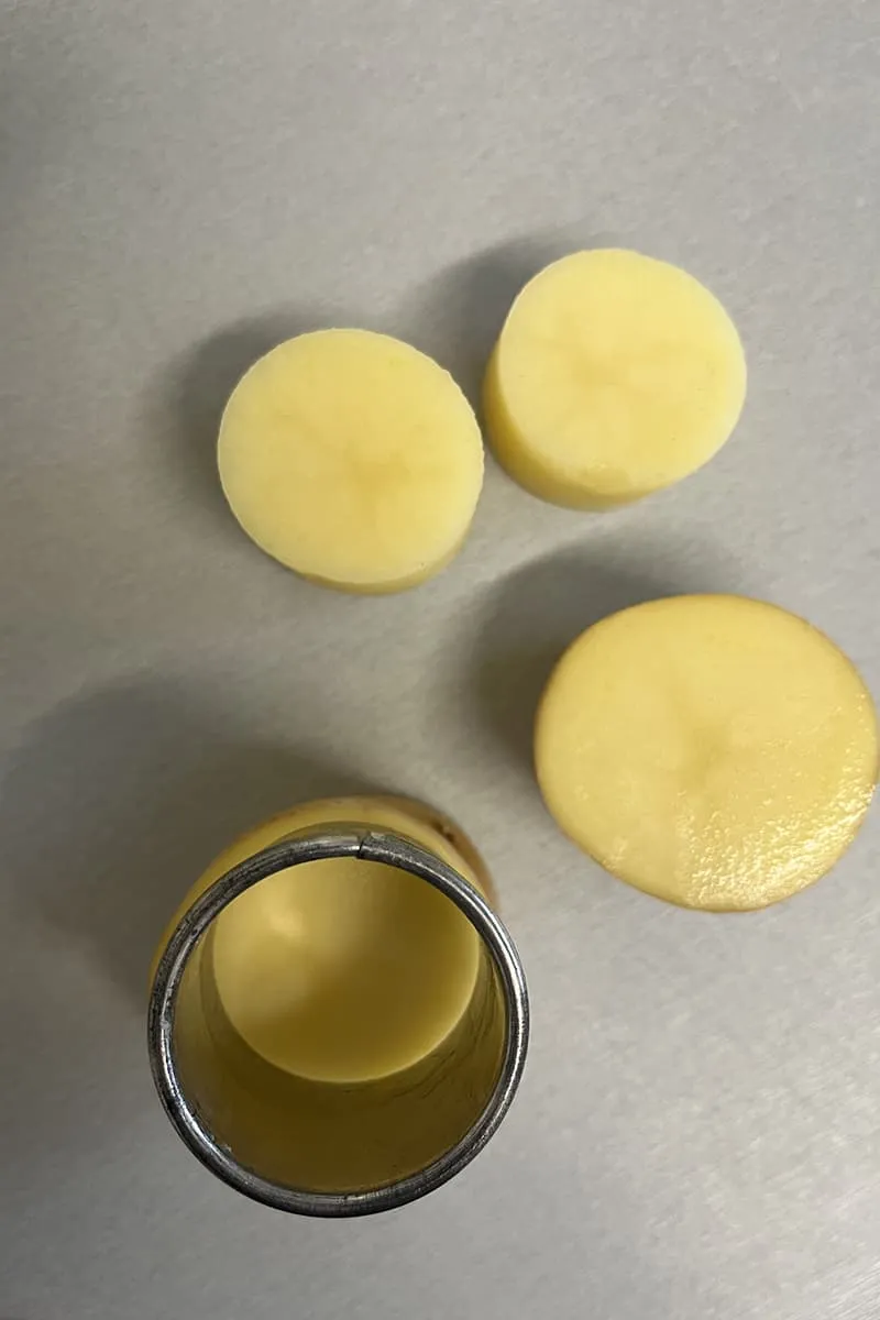 Préparation des pommes de terre fondantes – étape 1