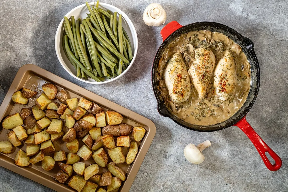 Poulet à la crème et champignons – avec une touche asiatique