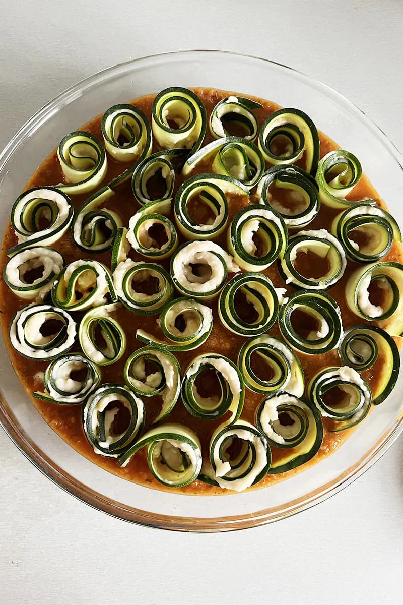 Roulades de courgette à la sauce tomate – Préparation - étape 3