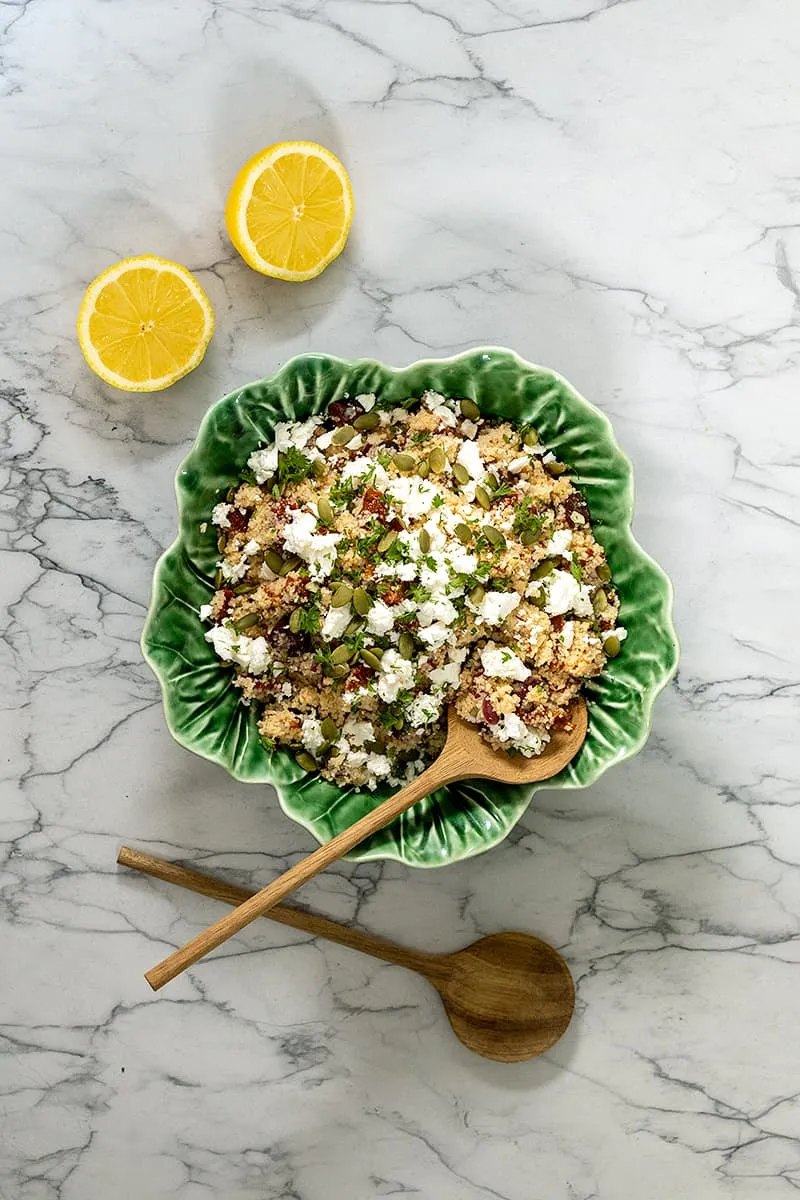 Salade de couscous à la feta et tomates séchées