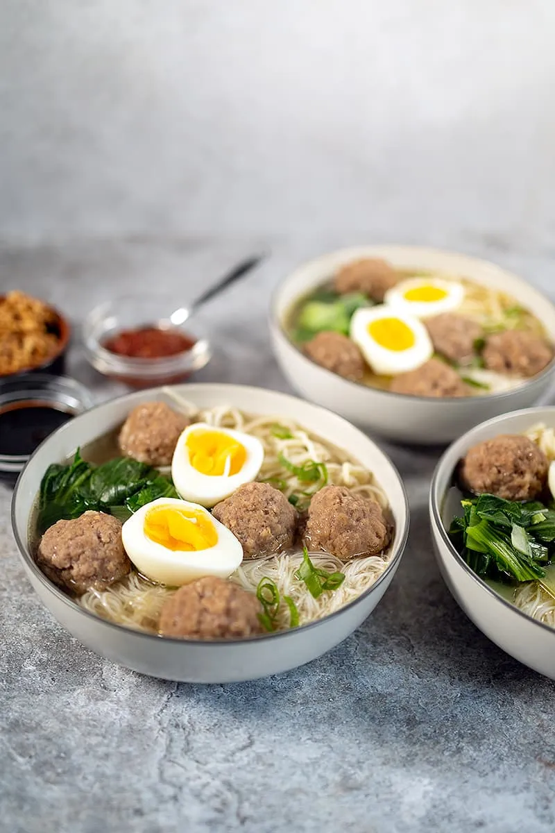 Soupe Bakso - Soupe indonésienne avec boulettes