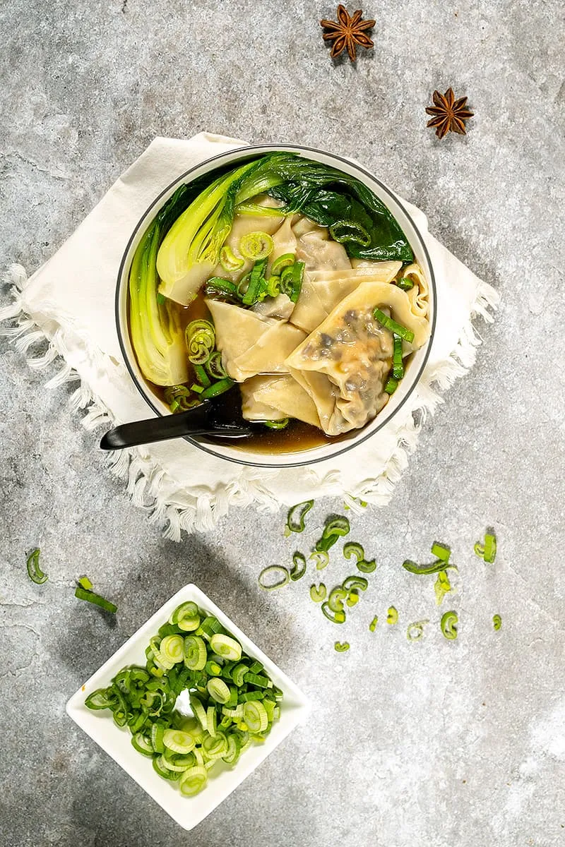 Soupe wonton au chou Chinois