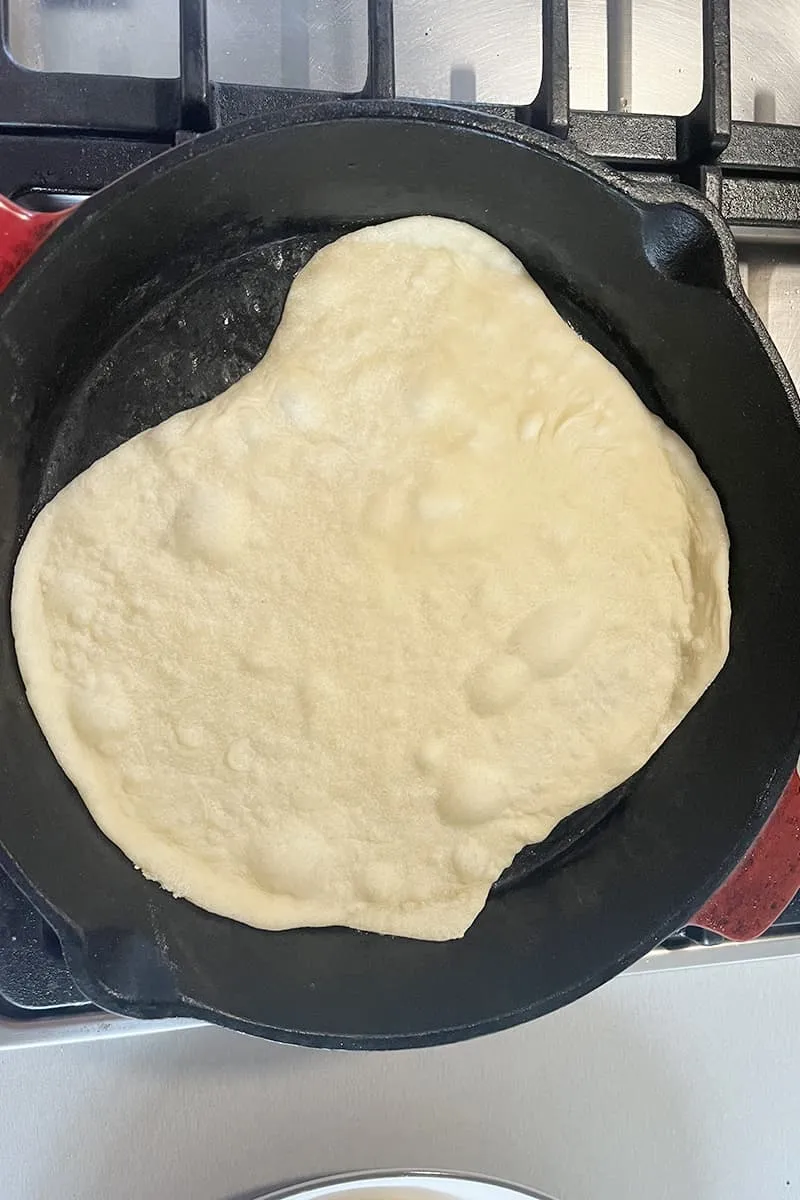 Tortillas de blé maison préparation - étape 2